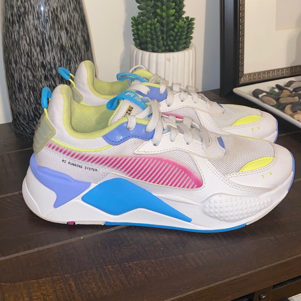 Puma RS-X Airbrush Ultra Magenta Athletic Running Shoes Size 7.5